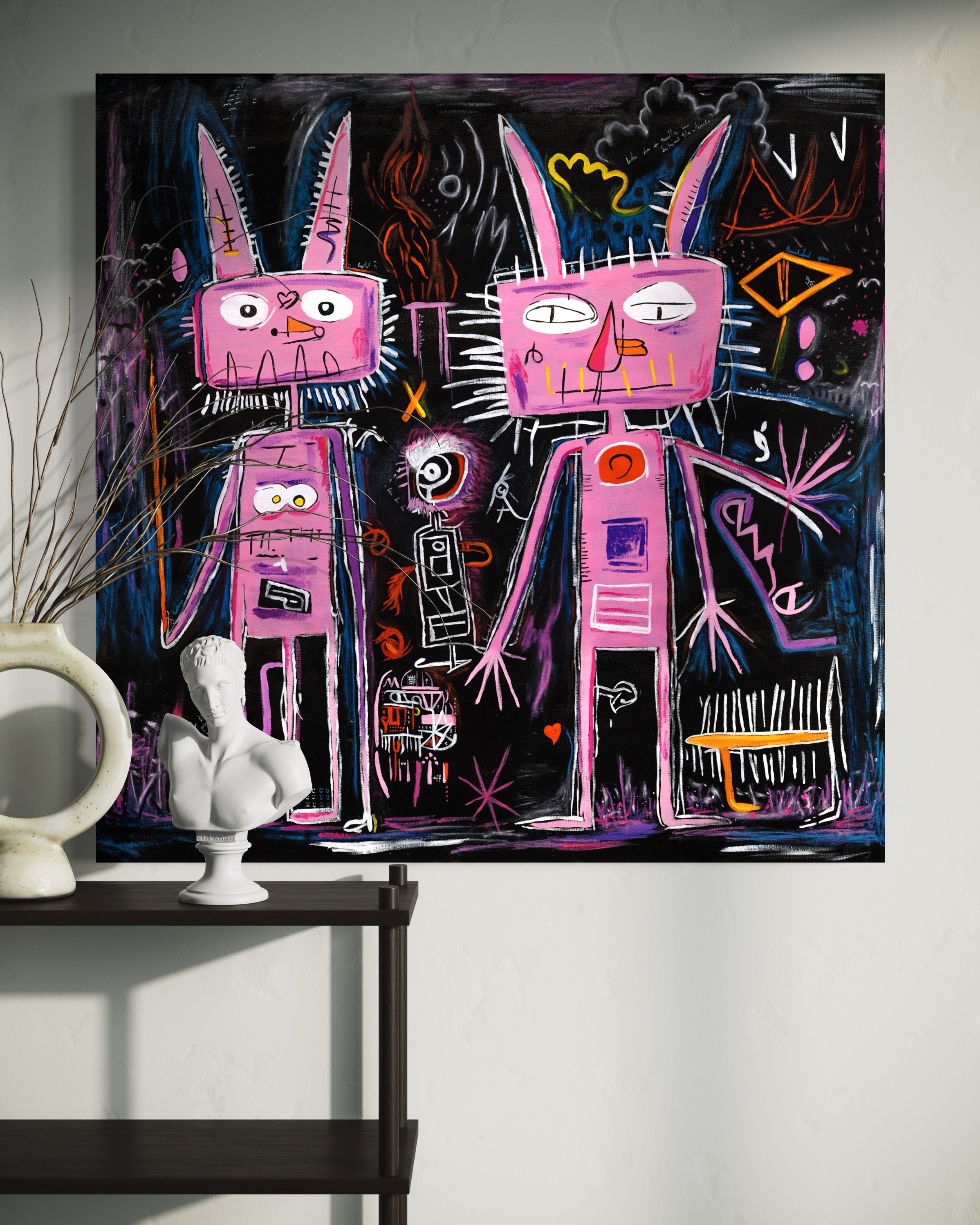 Chatterbox Soirée - 70 x 70 cm Giclée Print